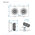 2 * 6W COB Power Alto brillo LED Downlights cuadrados para cocinas